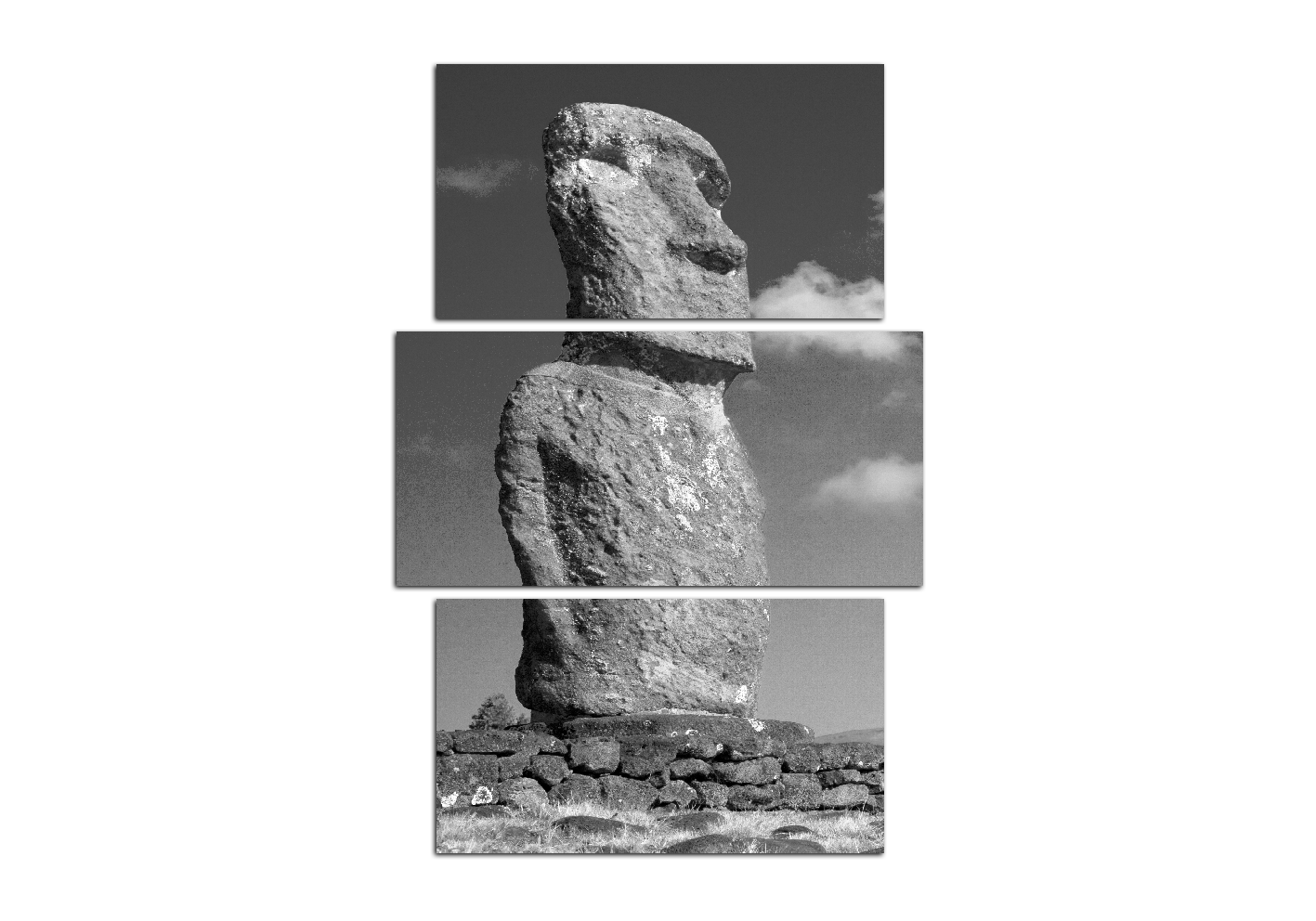 Obraz na plátně - Ahu Akivi moai - obdélník Obraz na plátně - Ahu Akivi moai - obdélník